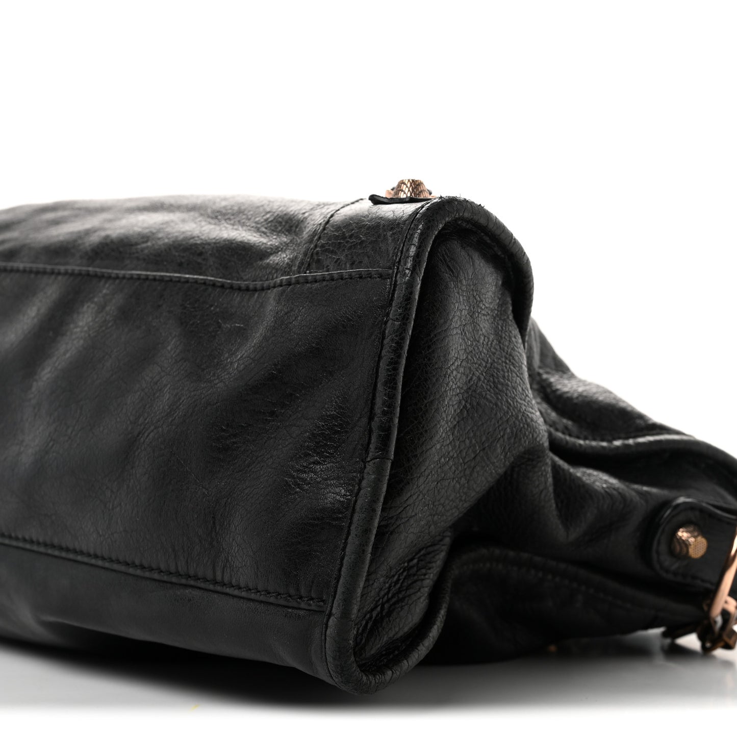 Agneau Giant 12 Rose Gold Hardware City Black