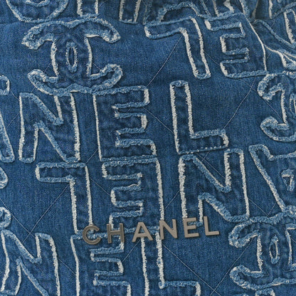 Chanel Denim Patchwork Quilted Chanel 22 Blue 9 of 11