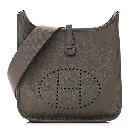 Hermes Taurillon Clemence Evelyne III PM Etain 1 of 11