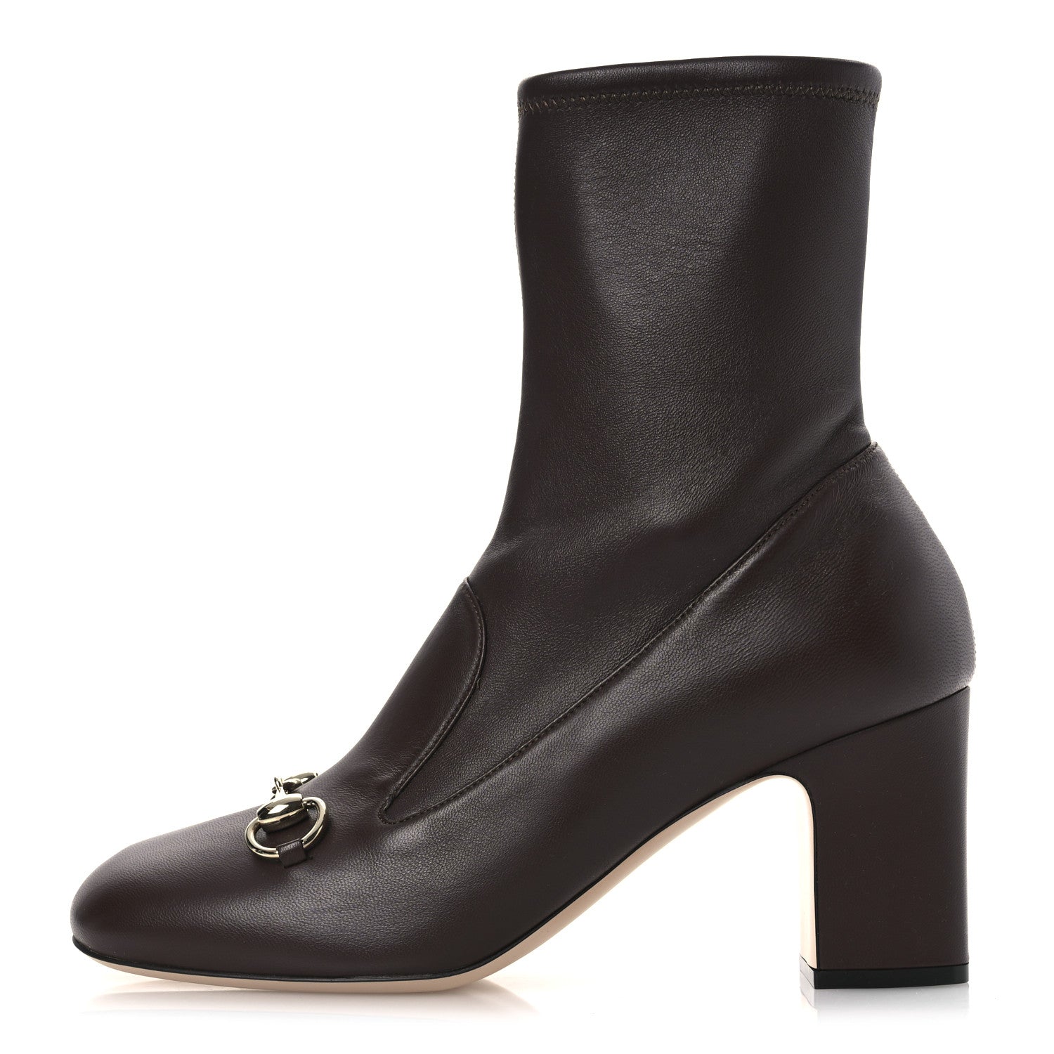 Gucci Nappa Horsebit Ankle Boots 39 Brown 1 of 11