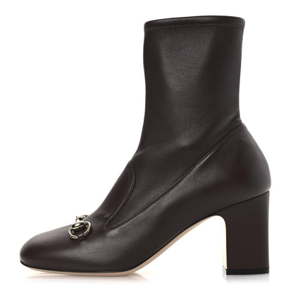 Gucci Nappa Horsebit Ankle Boots 39 Brown 1 of 11