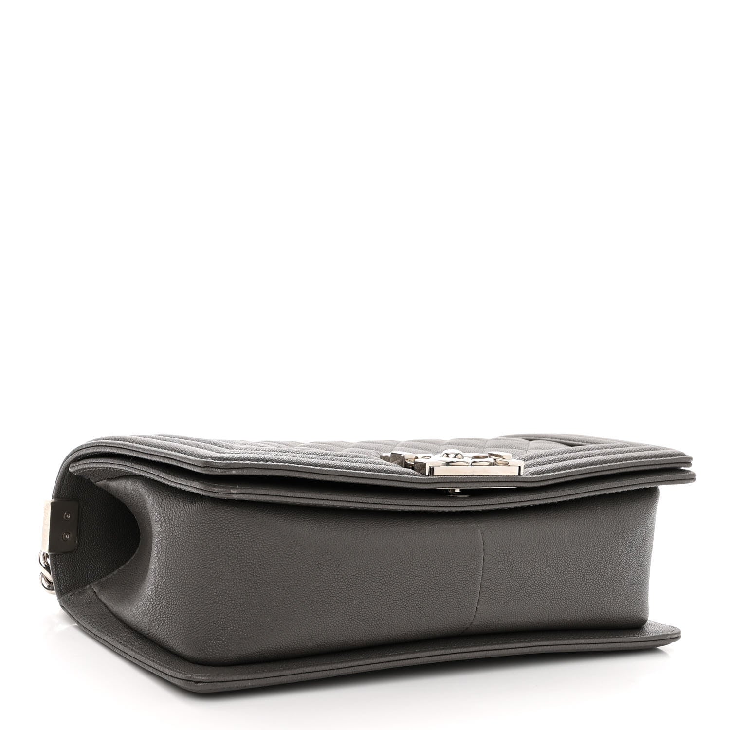 Chanel Caviar Quilted Medium Boy Flap Grey 4 of 11