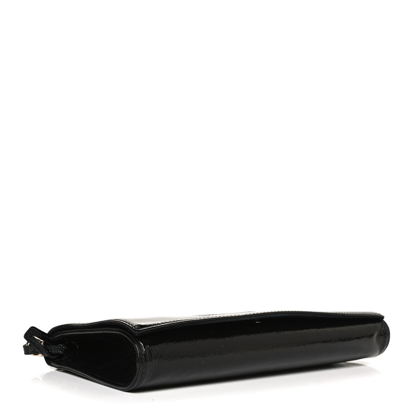 Soft Patent Medium Soho Clutch Black