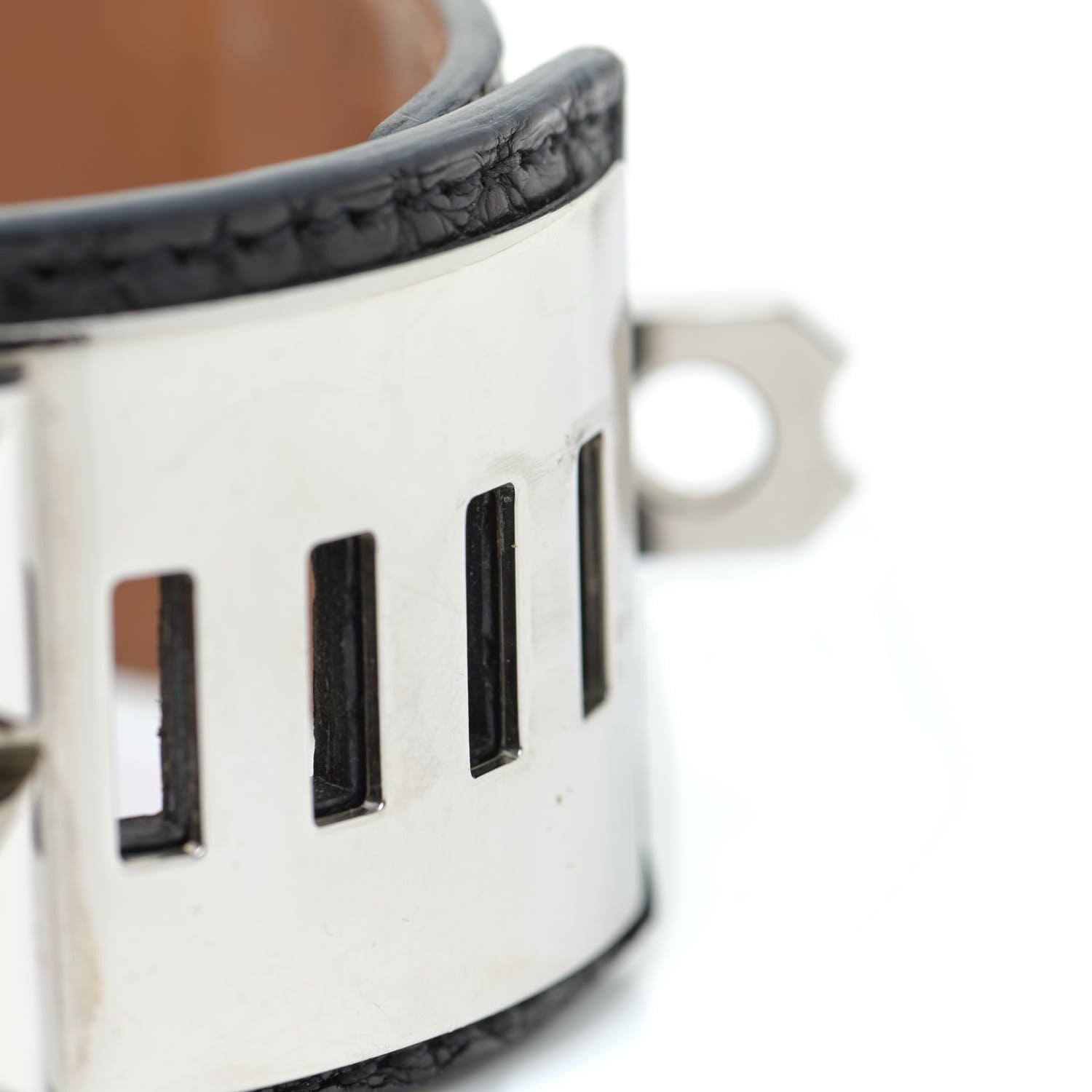 Hermes Matte Alligator Collier de Chien CDC Bracelet S Black 10 of 12