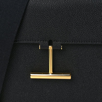 Tom Ford Grained Calfskin Mini T Clasp Tara Crossbody Bag Black 7 of 12