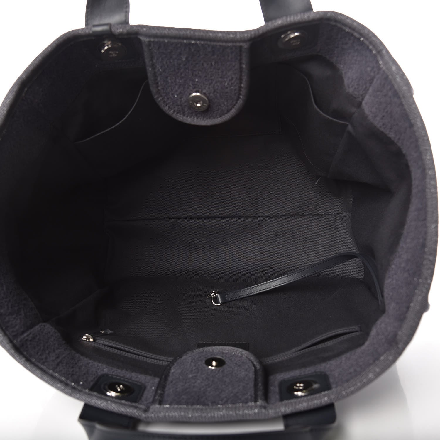Chanel Lurex Boucle Medium Deauville Tote Grey 5 of 7