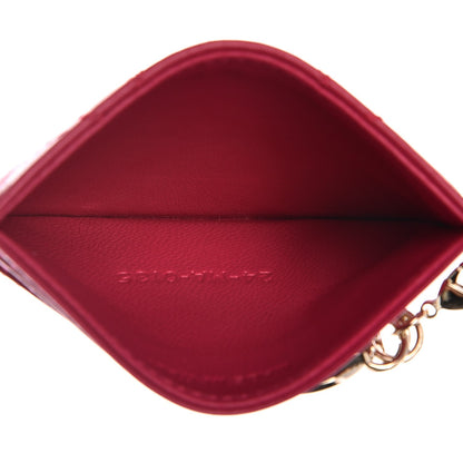 Christian Dior Lambskin Cannage Lady Dior Card Holder Pink 5 of 8