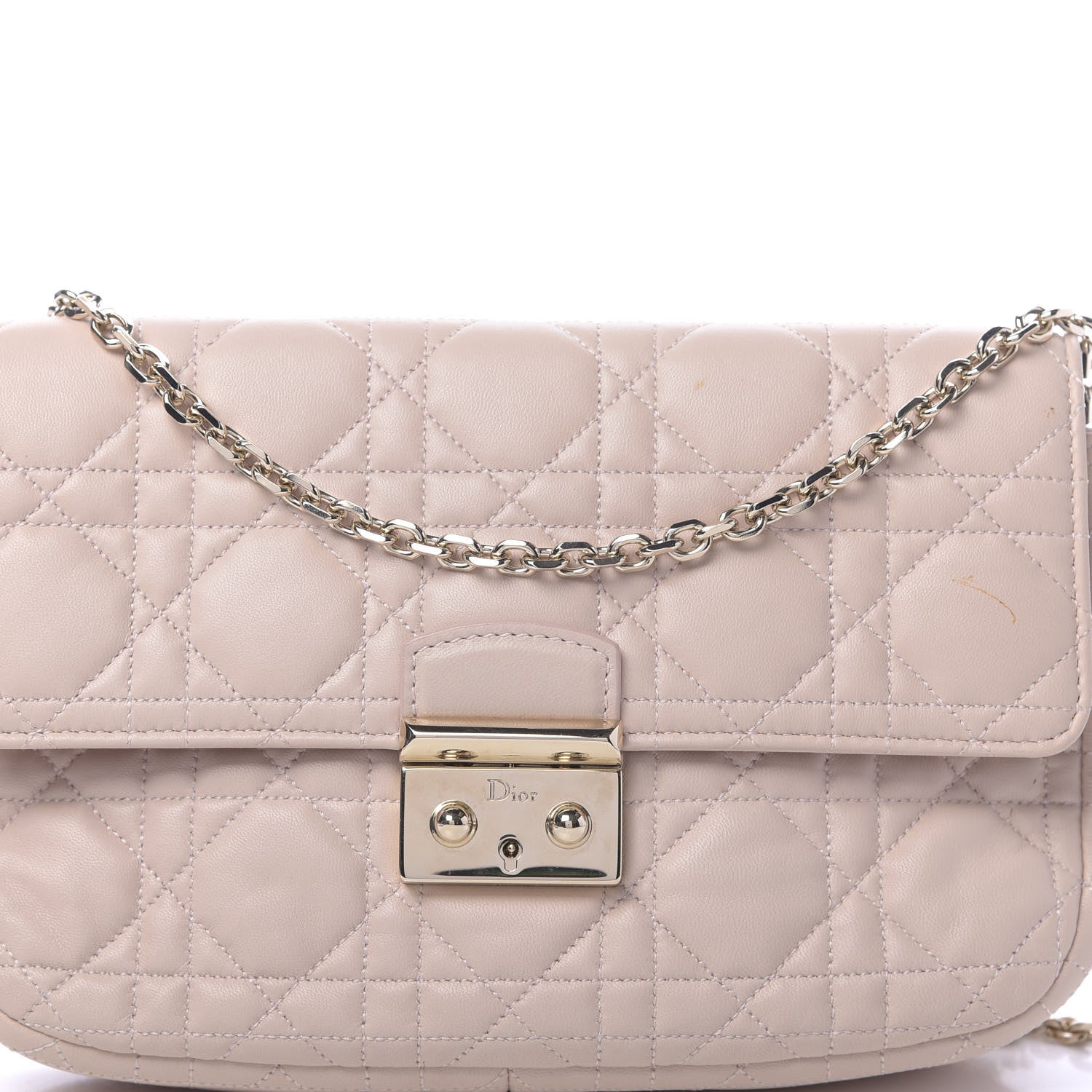 Christian Dior Lambskin Cannage Miss Dior Promenade Pouch Rose Poudre 9 of 9