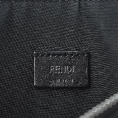 Fendi Vitello Grace FF 1974 Embossed Pouch Black 6 of 10