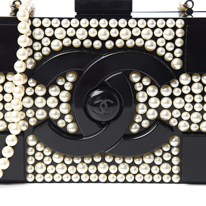 Chanel Pearl Boy Brick Lego Clutch Black 10 of 17