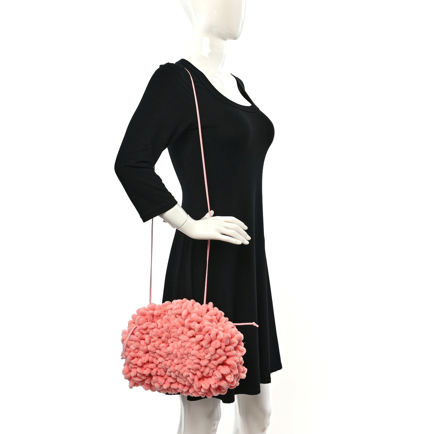 Chenille The Mini Pouch Pink