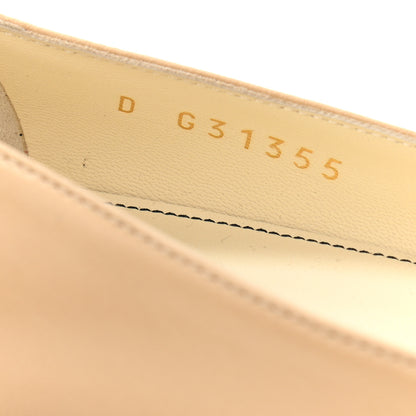 Chanel Lambskin Pearl Bow Ballerina Flats 35 Beige Black 8 of 8
