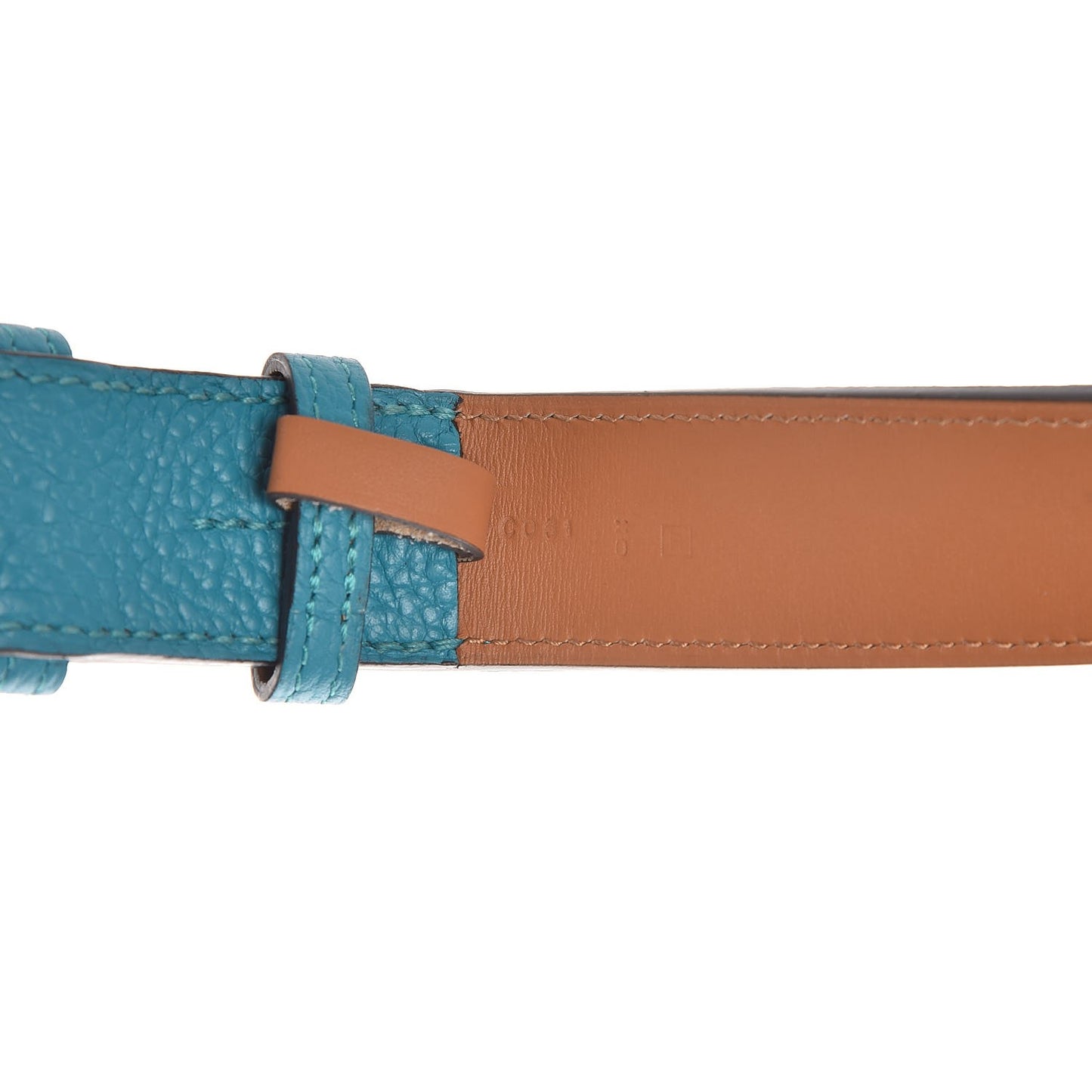 Taurillon Clemence Etriviere 32mm Belt 105 Turquoise