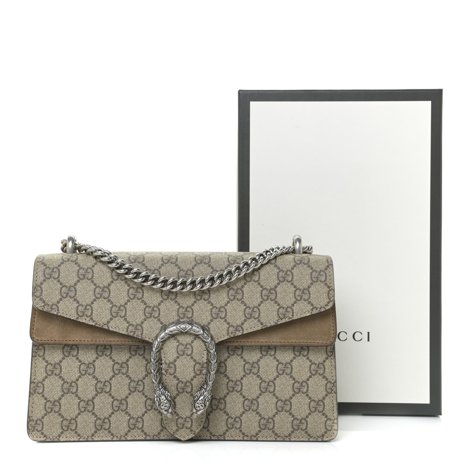 Gucci GG Supreme Monogram Small Dionysus Shoulder Bag Taupe 11 of 11