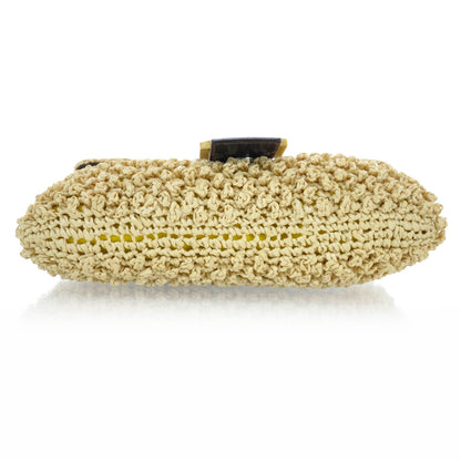 Fendi Woven Straw Baguette 4 of 15