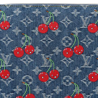 Louis Vuitton LV X TM Monogram Denim Cerises Coussin PM Blue 7 of 10