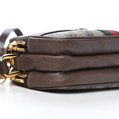 Gucci GG Supreme Monogram Web Mini Ophidia GG Bag Brown 8 of 10