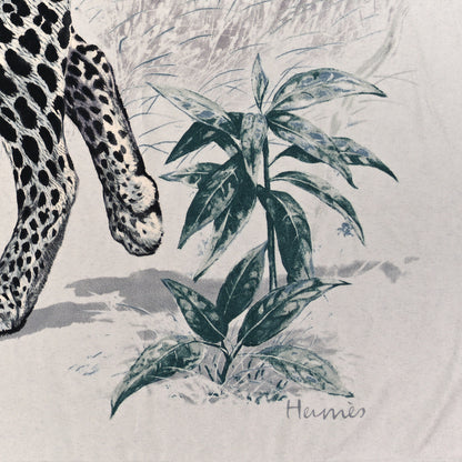 Hermes Cashmere Panther Pardus Blanket Black White 2 of 3