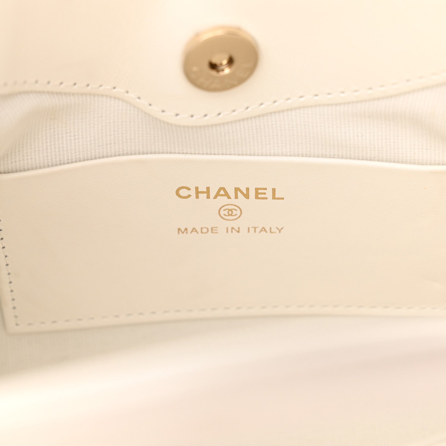 Chanel Shiny Crumpled Calfskin Quilted Nano 31 Shopping Bag White 6 of 11