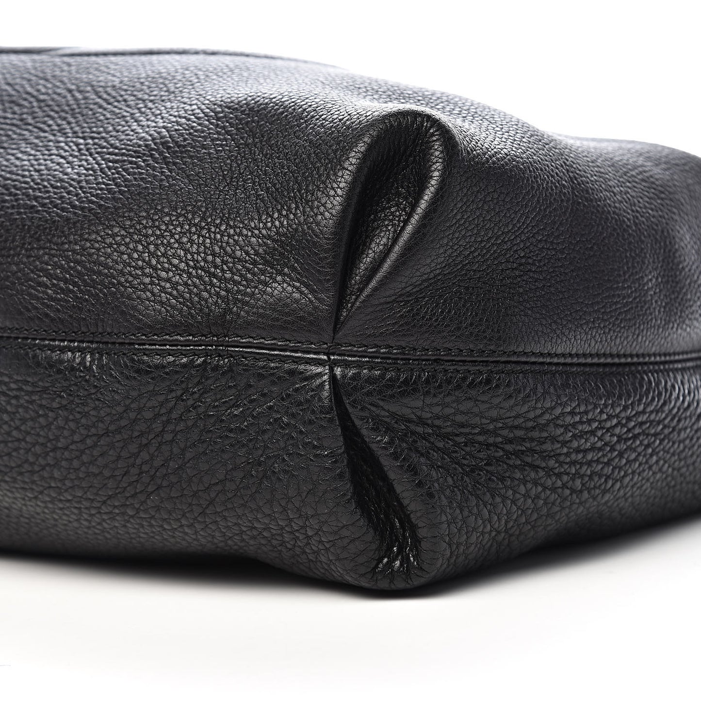 Pebbled Calfskin Soho Hobo Black