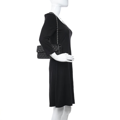 Chanel Lambskin Quilted East West Flap Black 3 of 20