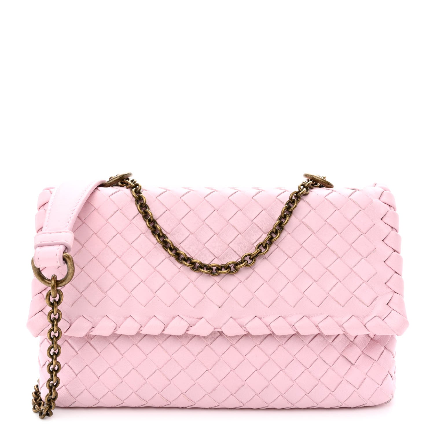 Bottega Veneta Nappa Intrecciato Baby Olimpia Shoulder Bag Dragee 3 of 11
