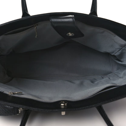 Chanel Deerskin Cerf Executive Shopper Tote Black 5 of 10