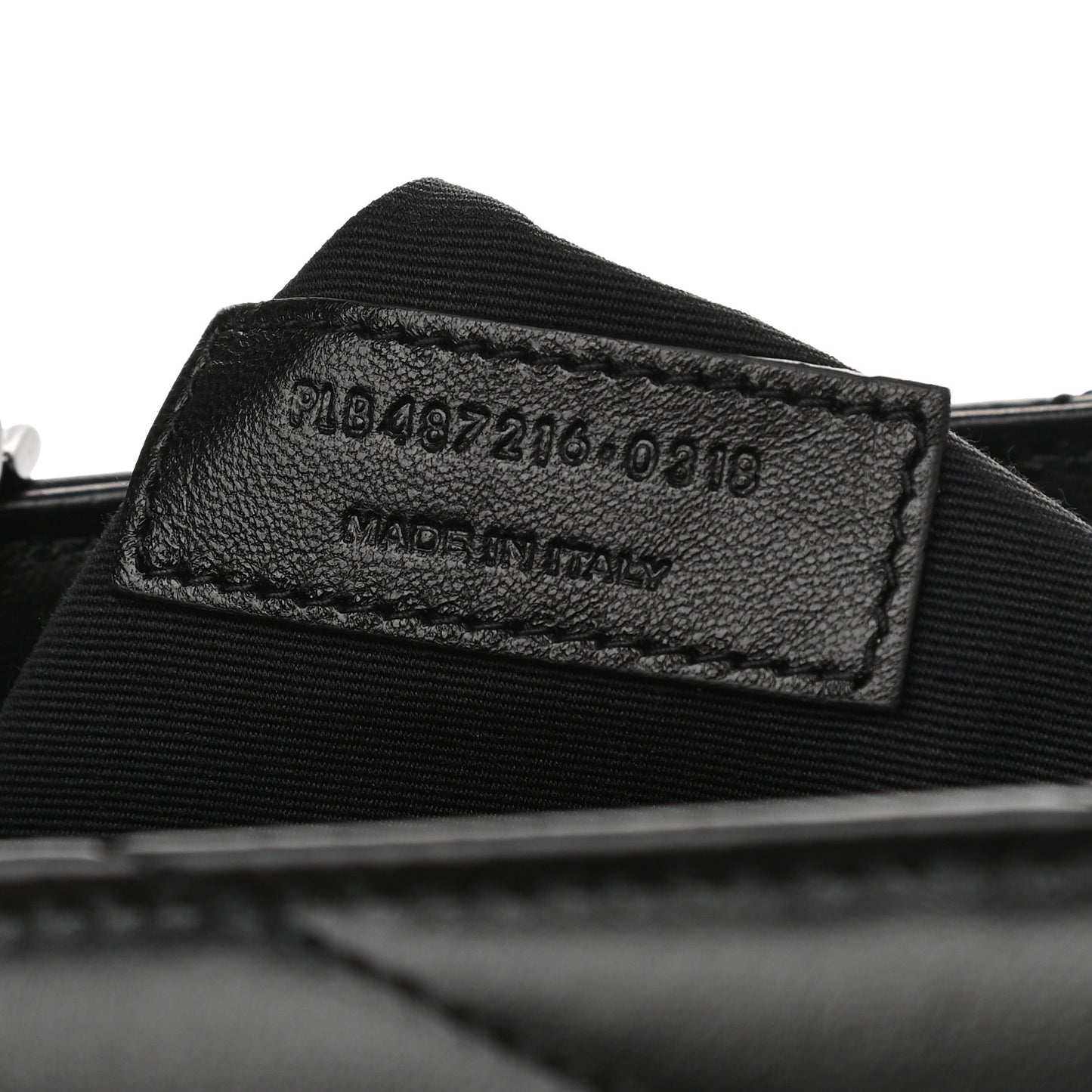Calfskin Y Quilted Monogram Medium Loulou Chain Satchel Black