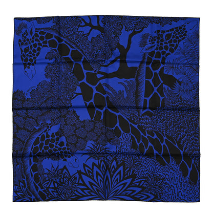 Hermes Silk The Three Graces Scarf 90 Indigo 1 of 5