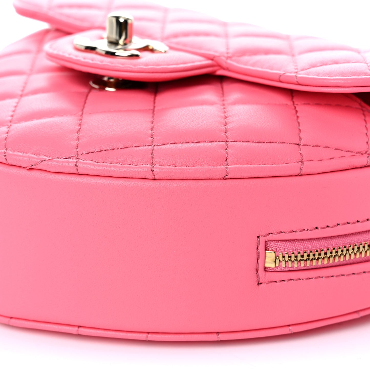 Lambskin Quilted CC In Love Heart Bag Pink