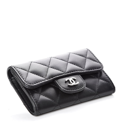 Chanel Lambskin Quilted Flap Card Holder Black 4 of 11