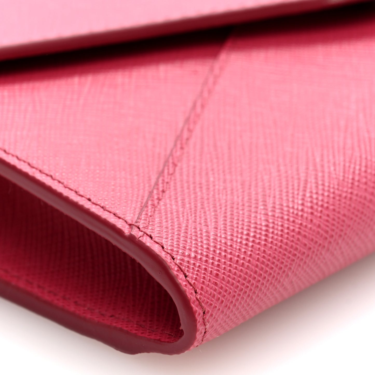 Saffiano Triangle Mini Crossbody Bag Peonia
