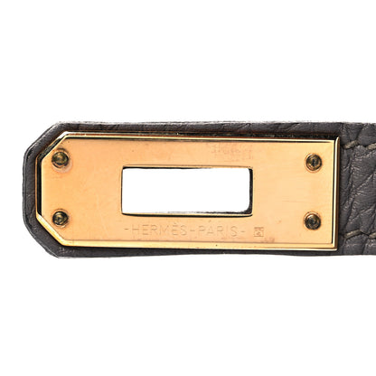 Hermes Togo Birkin 25 Etain 33 of 36