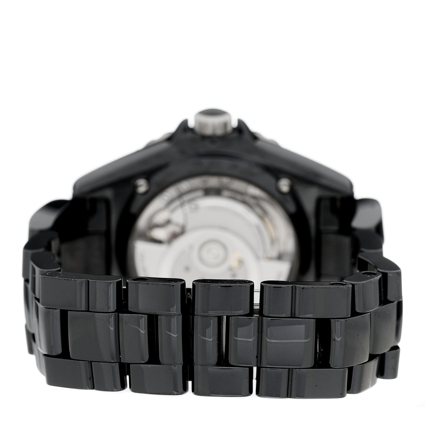 Stainless Steel Ceramic Diamond 38mm J12 Automatic Watch Black