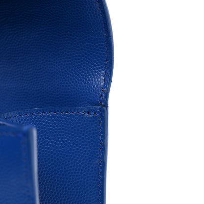 Saint Laurent Grain De Poudre Classic Monogram Cassandre Clutch Blue Majorelle 9 of 9