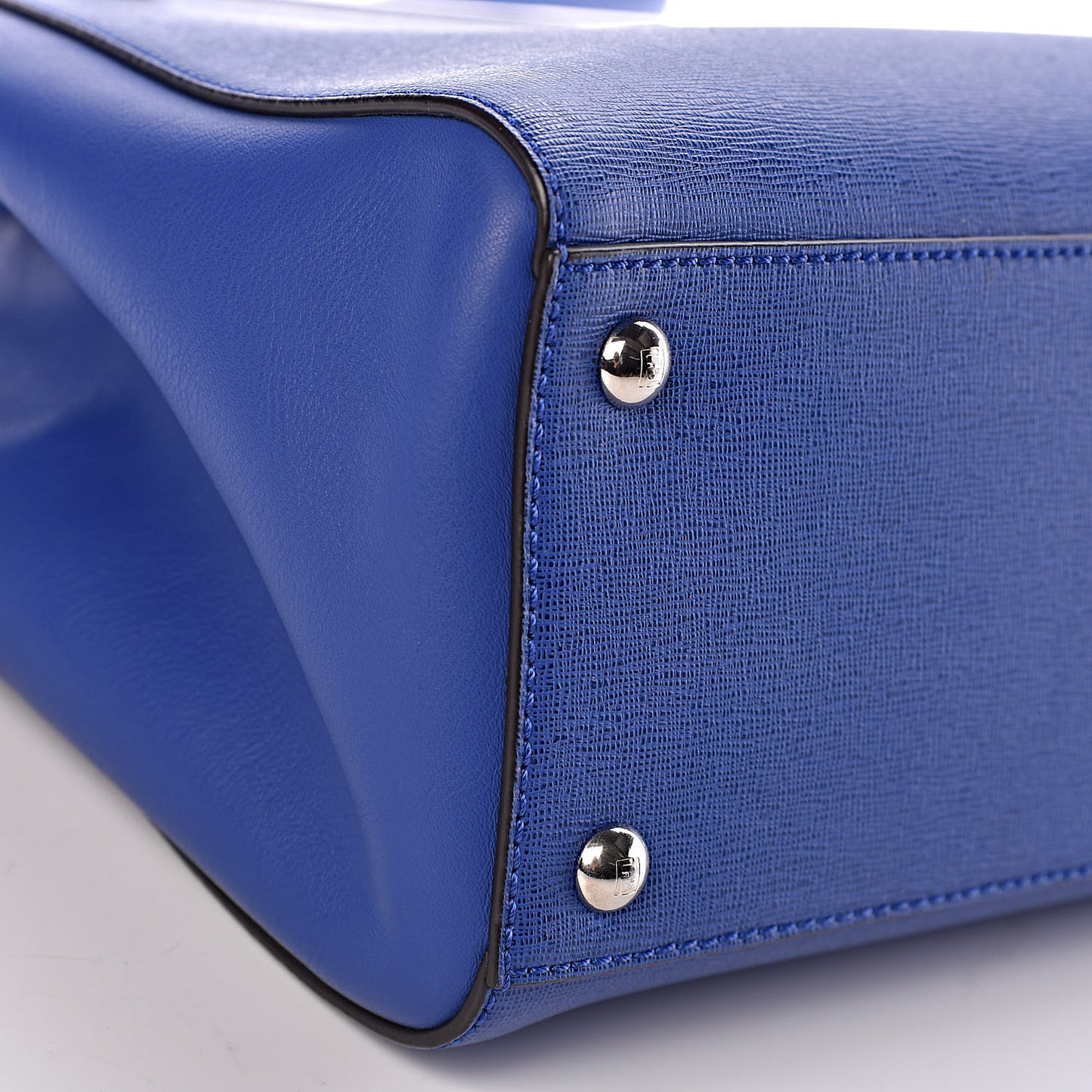 Vitello Elite Petite 2Jours Tote Blue Neon
