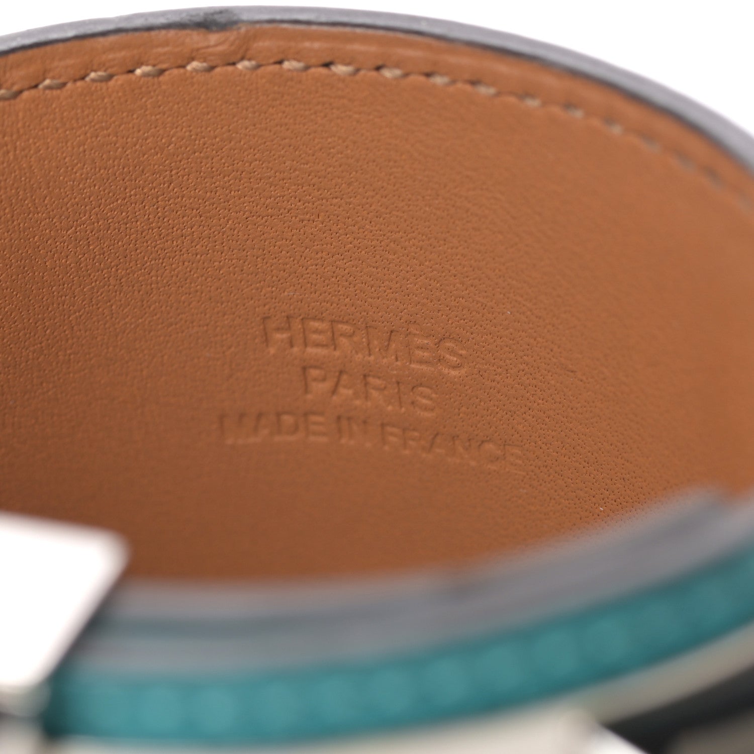 Hermes Epsom Collier de Chien CDC Bracelet S Bleu Paon 4 of 6