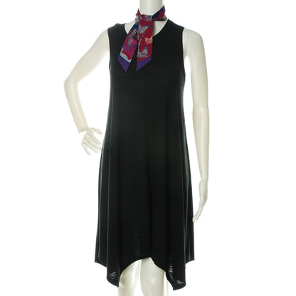 Hermes Silk Les Zebres Twilly Bordeaux Violet Blue Jean 2 of 6