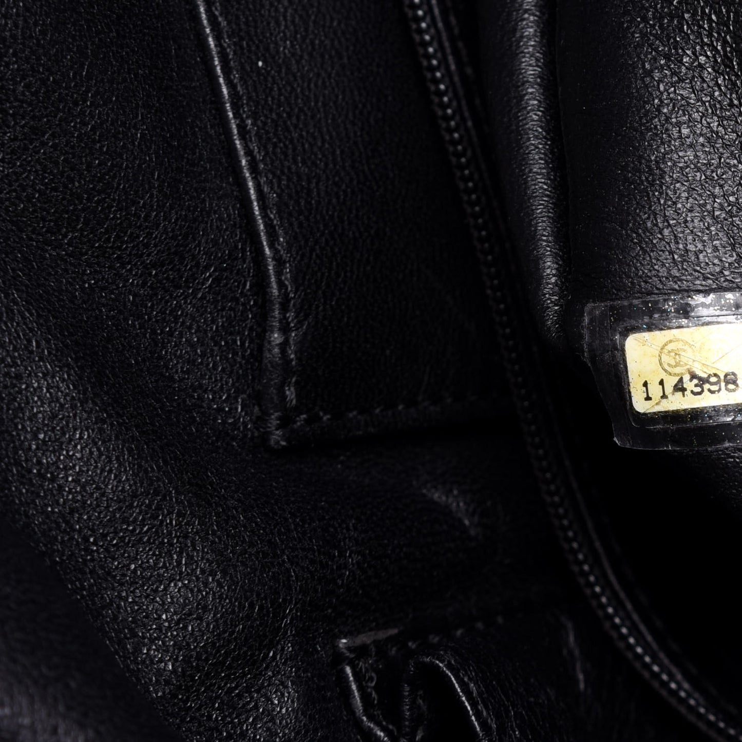 Calfskin East West Modern Chain Tote Black