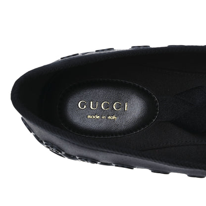 Gucci Rubber Satin Ballerina Flats 40 Black 9 of 11