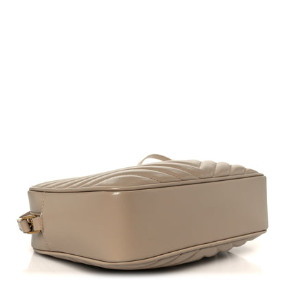 Saint Laurent Calfskin Matelasse Monogram Lou Camera Bag Dark Beige 4 of 10