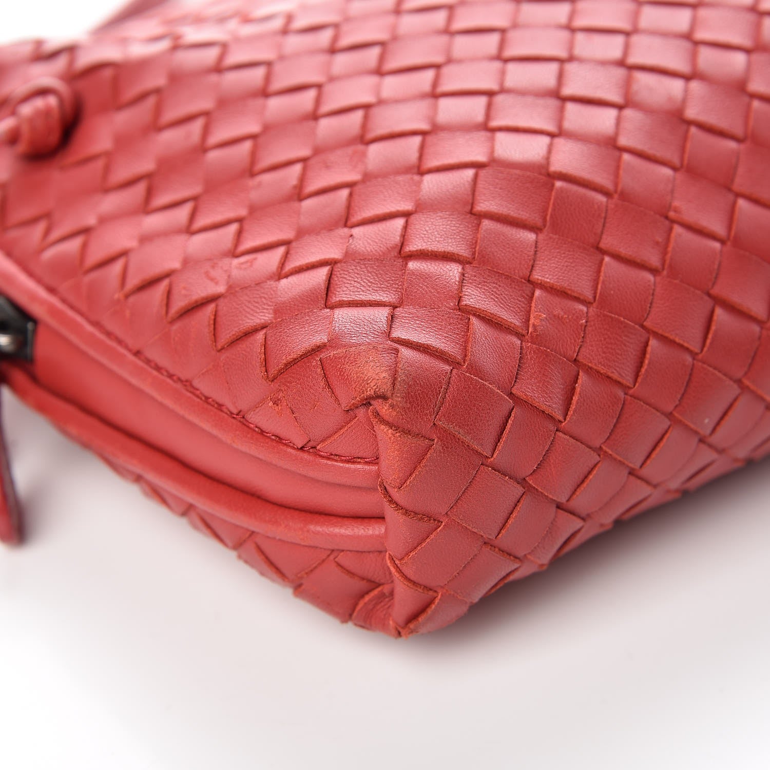 Bottega Veneta Nappa Intrecciato Nodini Crossbody Messenger Red 20 of 29