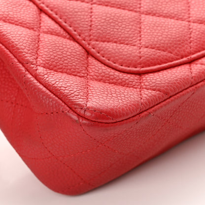 Chanel Iridescent Caviar Quilted Mini Rectangular Flap Dark Pink 12 of 16