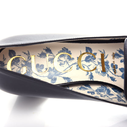 Gucci Malaga Kid GG Victoire 55mm Loafer Pumps 37 Black 8 of 13