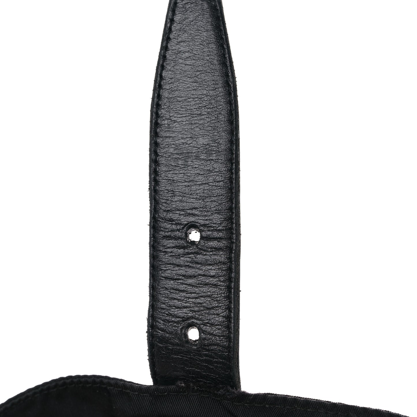 Tessuto Nylon Crocodile Embossed Calfskin Cinch Backpack Black