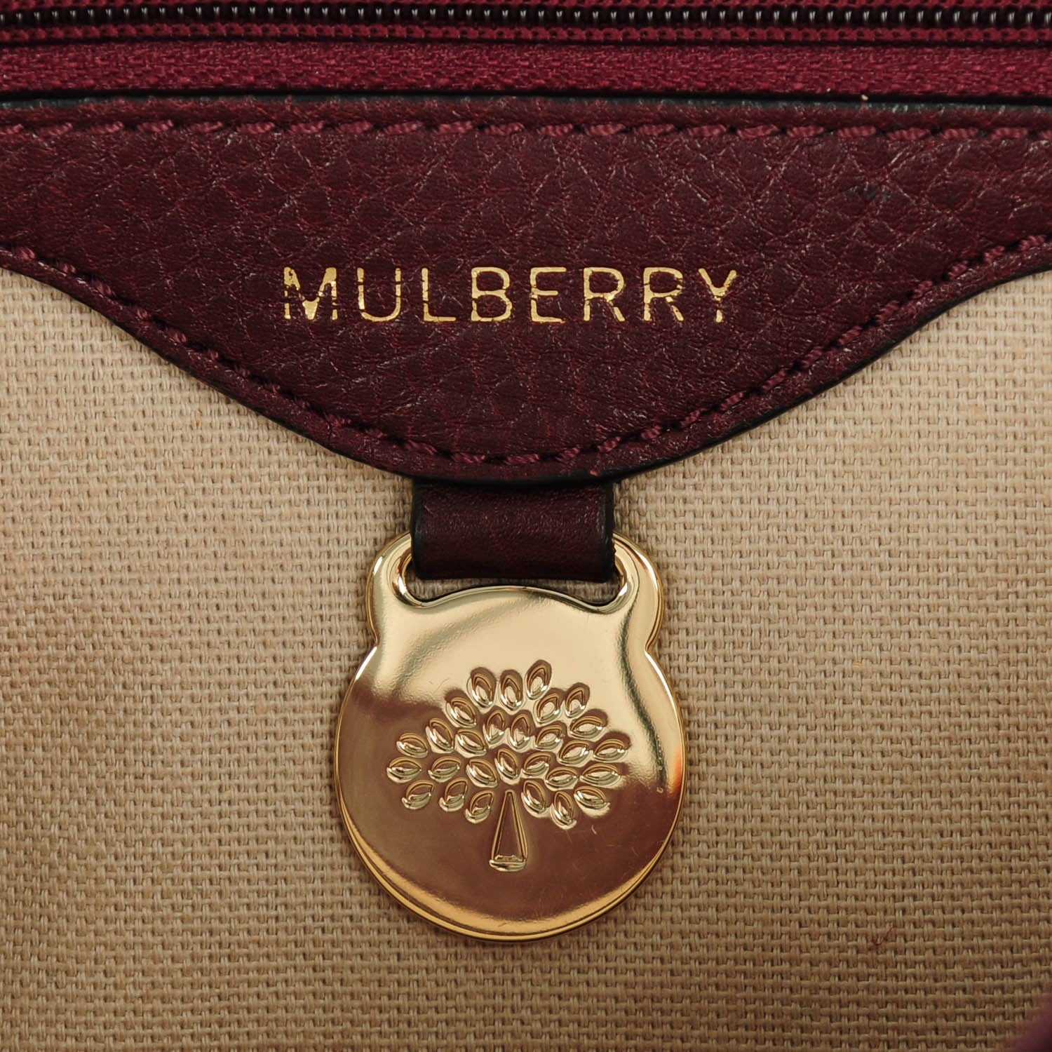 Mulberry Soft Small Grain Tessie Satchel Oxblood 6 of 11