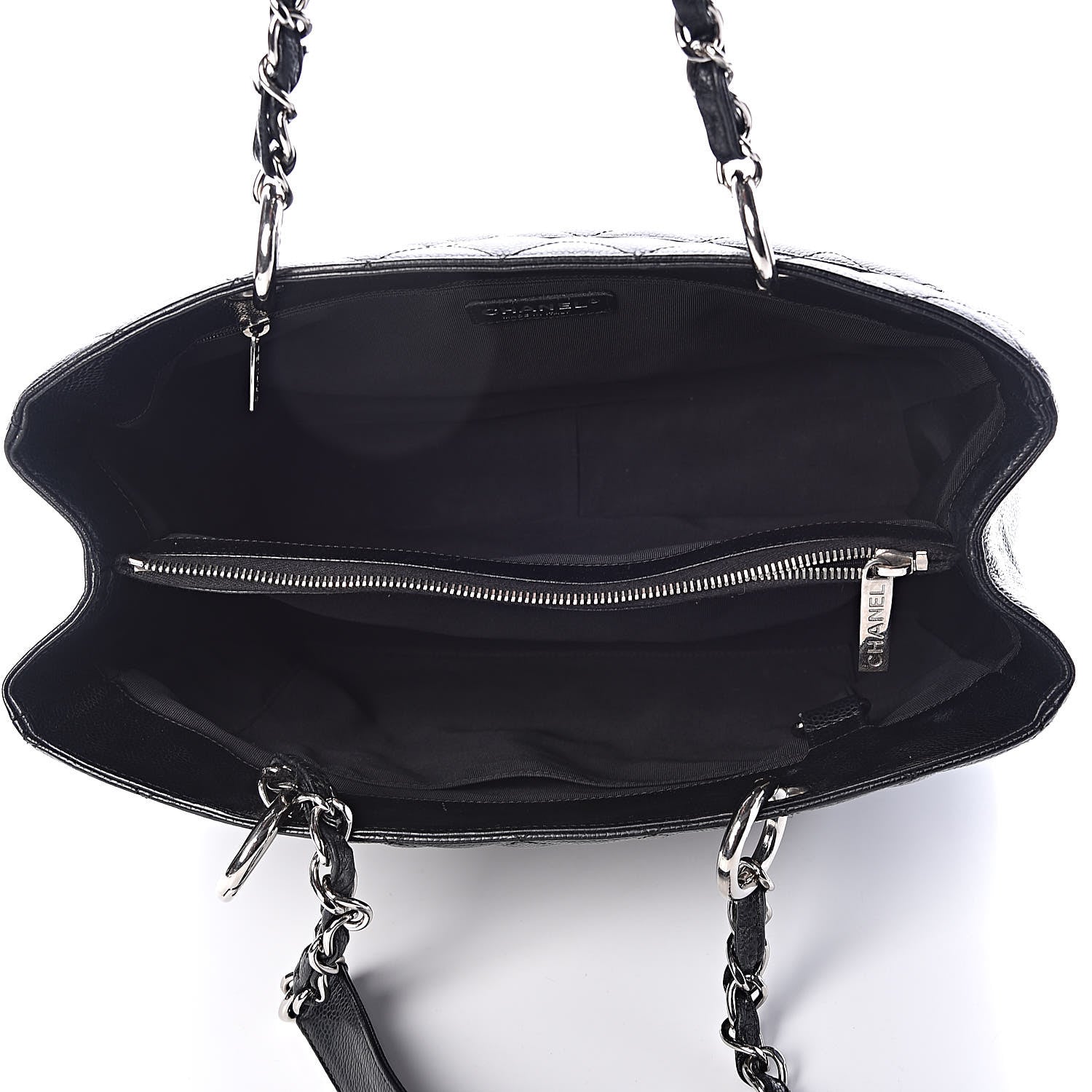 Chanel Caviar Quilted Grand Shopping Tote GST Black 5 of 19