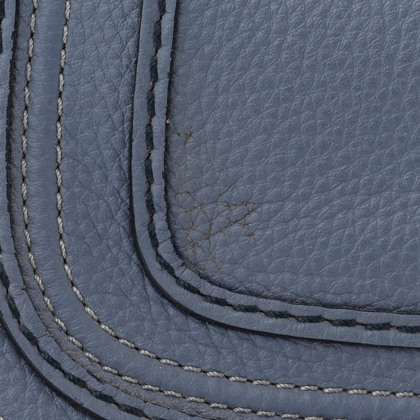 Calfskin Small Marcie Satchel Shady Cobalt