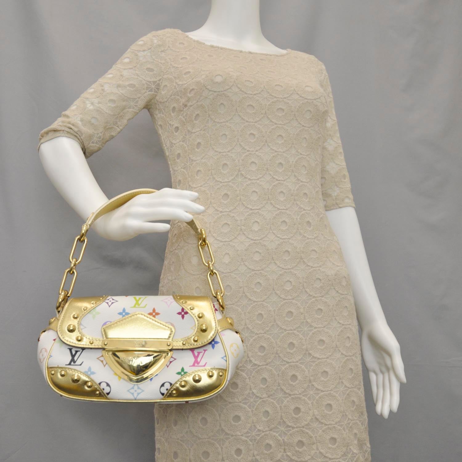 Louis Vuitton Monogram Multicolor Marilyn White Gold 2 of 9