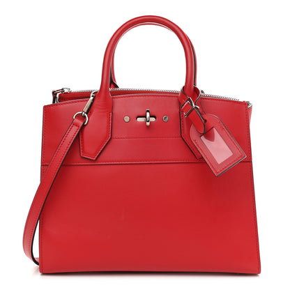 Louis Vuitton Taurillon City Steamer PM Rubis 1 of 9